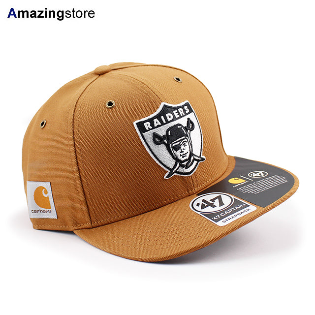47ブランド カーハート レイダース CARHARTT NFL CAPTAIN STRAPBACK BROWN