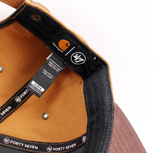 47ブランド カーハート レイダース CARHARTT NFL CAPTAIN STRAPBACK BROWN
