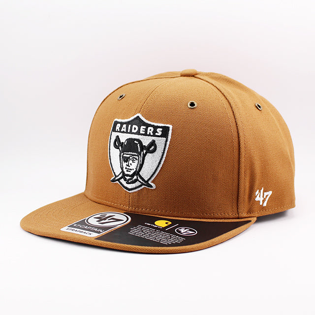 47ブランド カーハート レイダース CARHARTT NFL CAPTAIN STRAPBACK BROWN