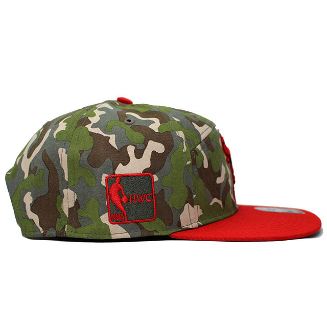 47BRAND シカゴ ブルズ スナップバック CHENY CAMPER SNAPBACK WOODLAND CAMO-RED