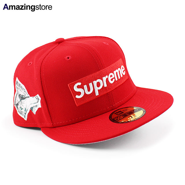 SUPREME ニューエラ キャップ 59FIFTY MONEY BOX LOGO FITTED CAP RED