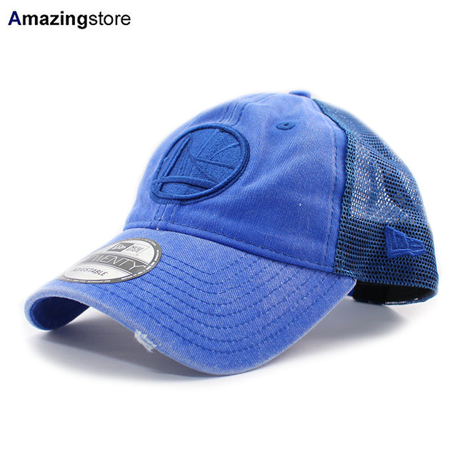 ニューエラ 9TWENTY メッシュキャップ ゴールデンステイト ウォリアーズ NBA TONAL-WASHED TRUCKER MESH CAP ROYAL