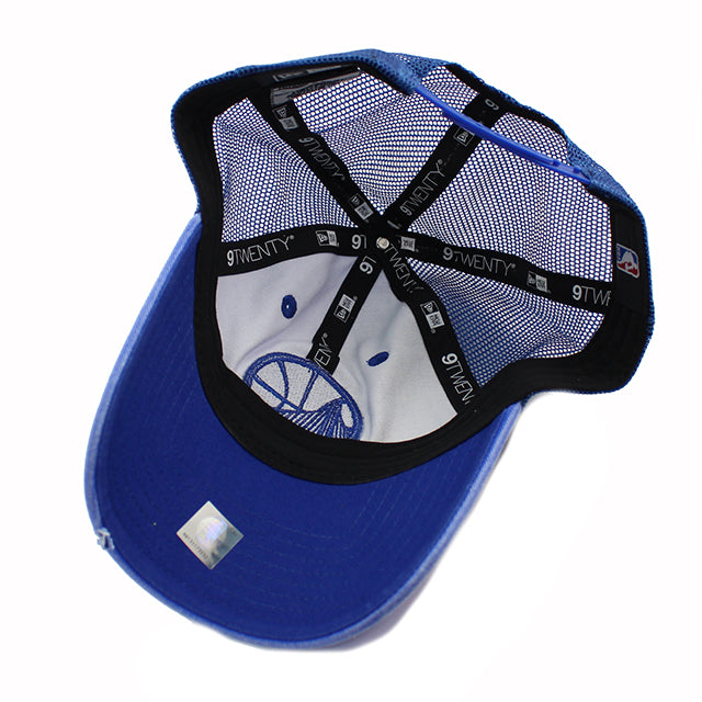 ニューエラ 9TWENTY メッシュキャップ ゴールデンステイト ウォリアーズ NBA TONAL-WASHED TRUCKER MESH CAP ROYAL