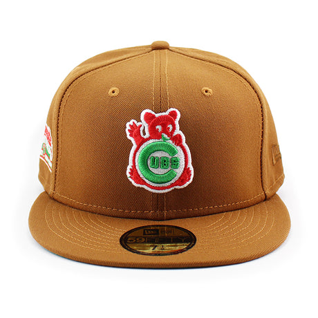 ニューエラ キャップ 59FIFTY シカゴ カブス MLB WRIGLEY FIELD PATCH FITTED CAP TAN