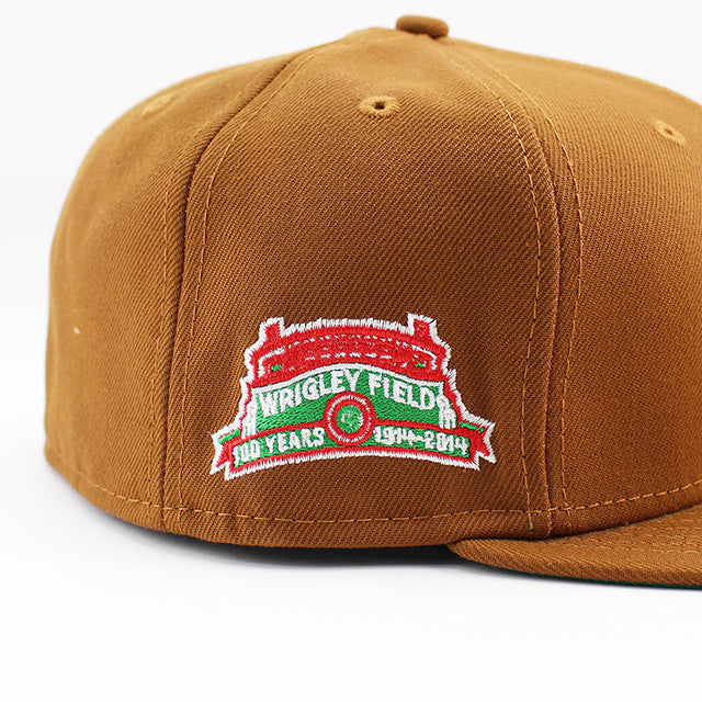 ニューエラ キャップ 59FIFTY シカゴ カブス MLB WRIGLEY FIELD PATCH FITTED CAP TAN