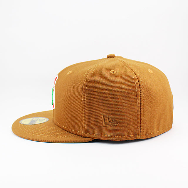 ニューエラ キャップ 59FIFTY シカゴ カブス MLB WRIGLEY FIELD PATCH FITTED CAP TAN