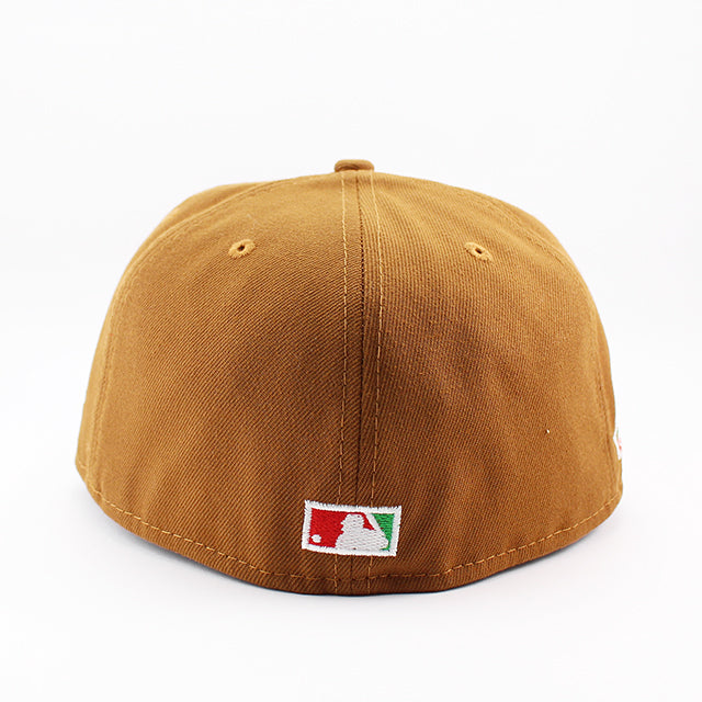 ニューエラ キャップ 59FIFTY シカゴ カブス MLB WRIGLEY FIELD PATCH FITTED CAP TAN