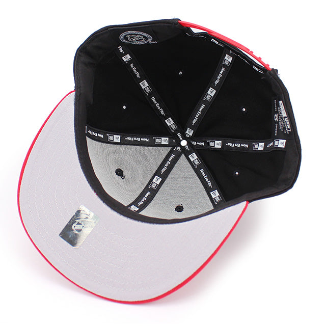 ニューエラ キャップ 9FIFTY シカゴ ブラックホークス NHL 2T CHARZ SNAPBACK CAP BLACK RED NEW ERA CHICAGO BLACKHAWKS