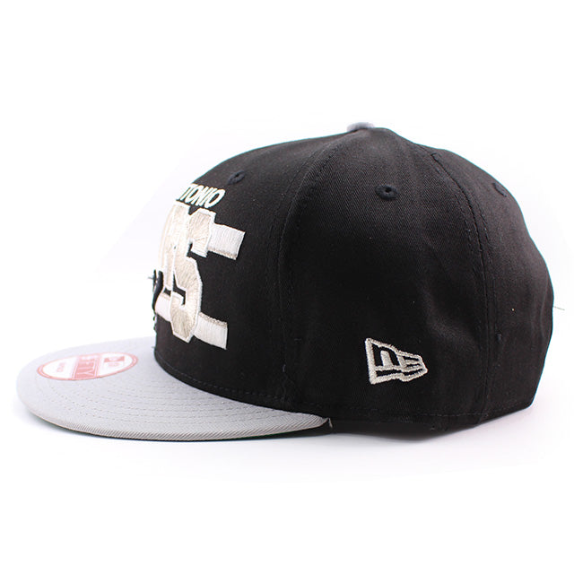 ニューエラ キャップ 9FIFTY サンアントニオ スパーズ NBA WORDSTRIPE SNAPBACK CAP BLACK GREY