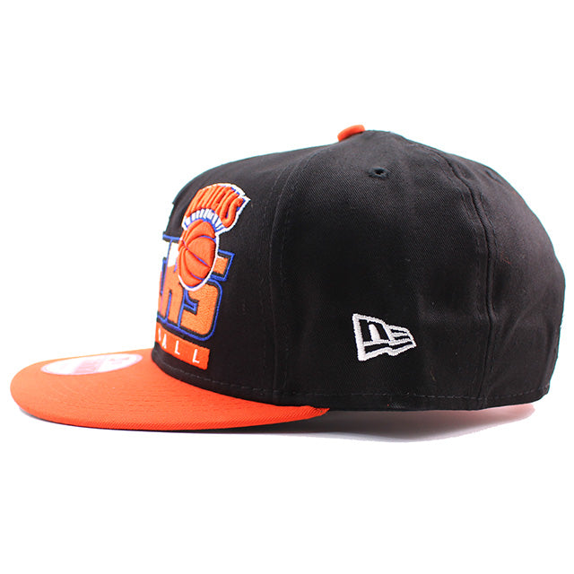 ニューエラ キャップ 9FIFTY ニューヨーク ニックス NBA SLICE-N-DICE SNAPBACK CAP BLACK ORANGE