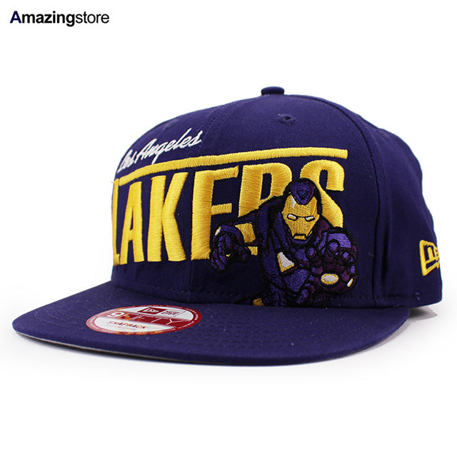ニューエラ キャップ 9FIFTY ロサンゼルス レイカーズ NBA TEAM BASIC SNAPBACK CAP PURPLE