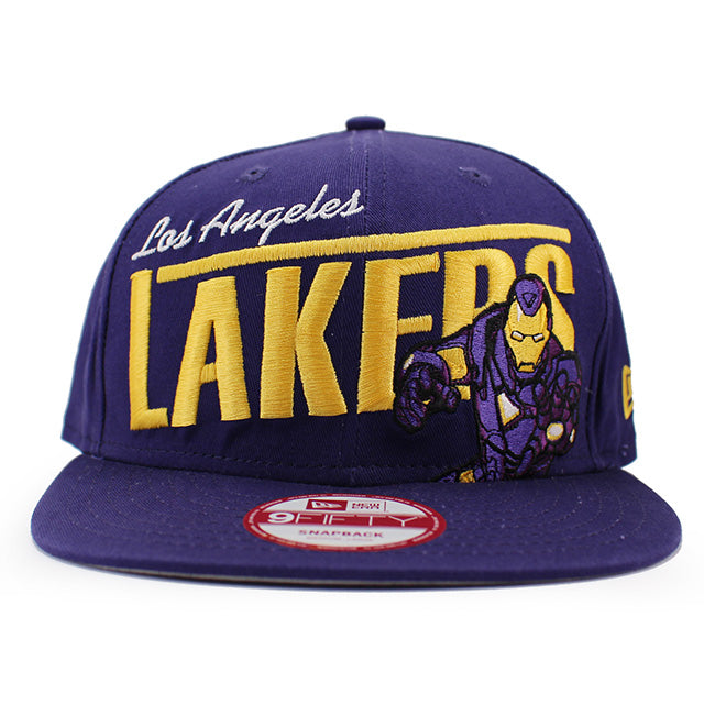 ニューエラ キャップ 9FIFTY ロサンゼルス レイカーズ NBA TEAM BASIC SNAPBACK CAP PURPLE