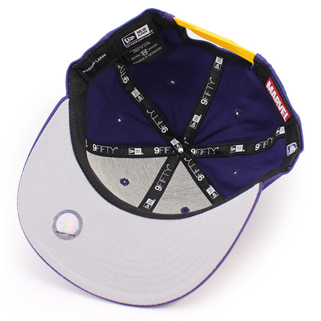 ニューエラ キャップ 9FIFTY ロサンゼルス レイカーズ NBA TEAM BASIC SNAPBACK CAP PURPLE