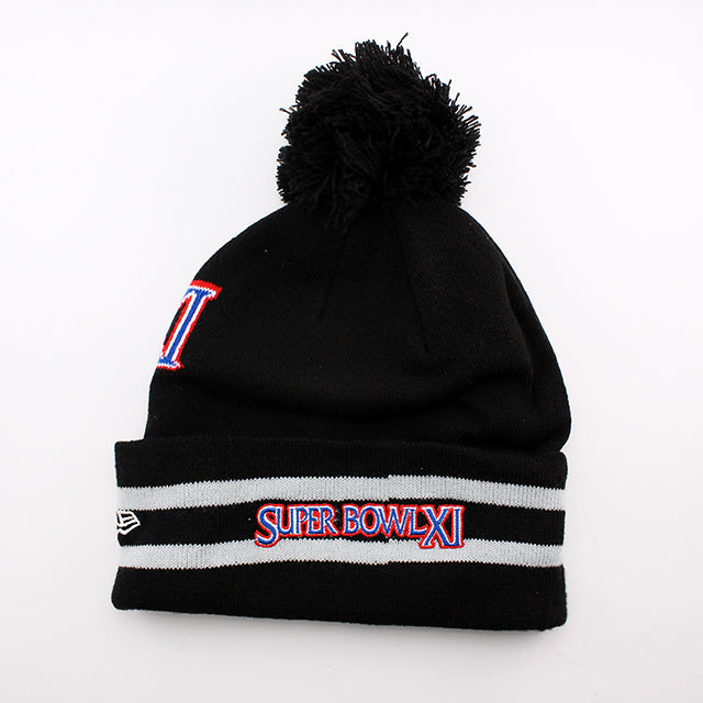 ニューエラ ニットキャップ ビーニー オークランド レイダース NFL SUPER BOWL XI KNIT CAP BEANIE BLACK