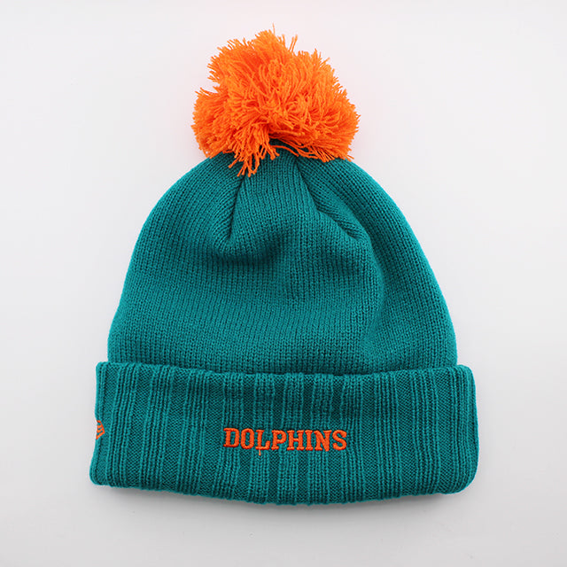 ニューエラ ニットキャップ ビーニー マイアミ ドルフィンズ NFL SUPER BOWL PATCHES KNIT CAP BEANIE AQUA NEW ERA MIAMI DOLPHINS