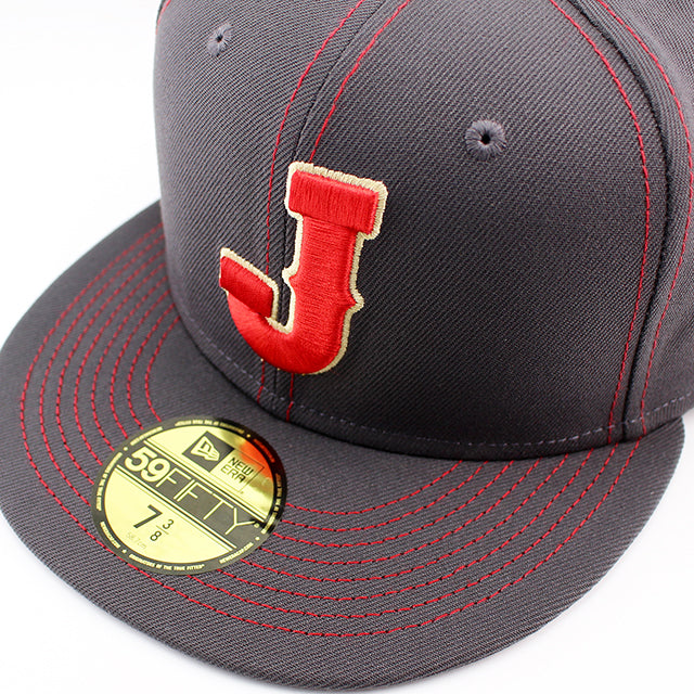 ニューエラ キャップ 59FIFTY WBC 日本 帽子 2023 WORLD BASEBALL CLASSIC FITTED CAP CHARCOAL