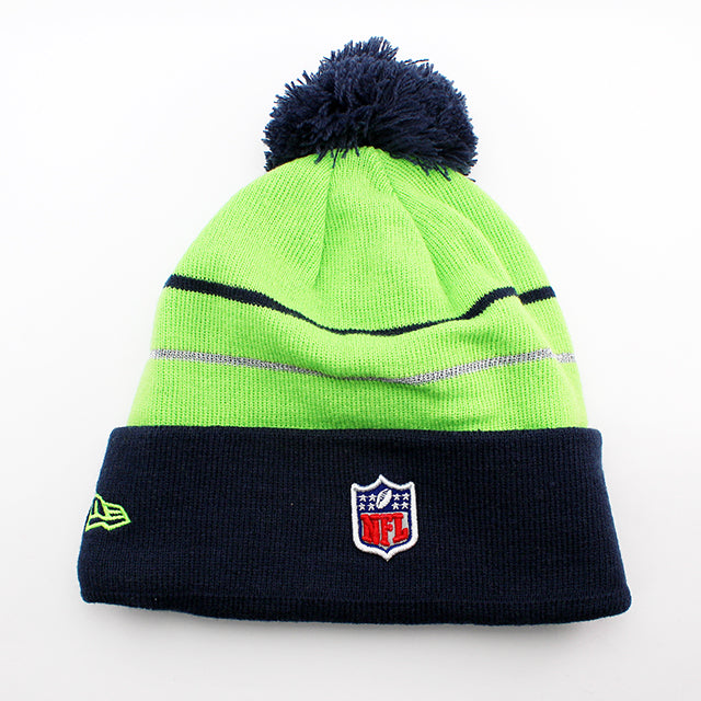 ニューエラ ニットキャップ ビーニー シアトル シーホークス NFL THANKSGIVING DAY KNIT CAP BEANIE LIME GREEN