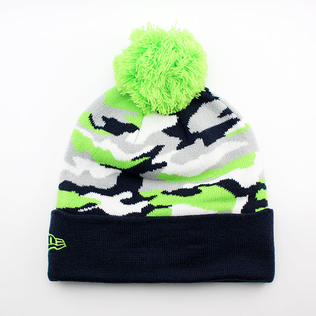 ニューエラ ニットキャップ ビーニー シアトル シーホークス NFL CAMO CAPTIVATE KNIT CAP BEANIE CAMO