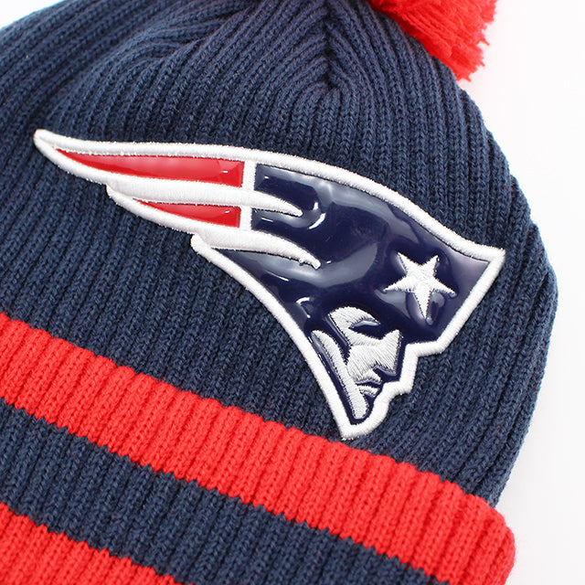 ニューエラ ニットキャップ ビーニー ニューイングランド ペイトリオッツ NFL CHILLER FILLER KNIT CAP BEANIE NAVY