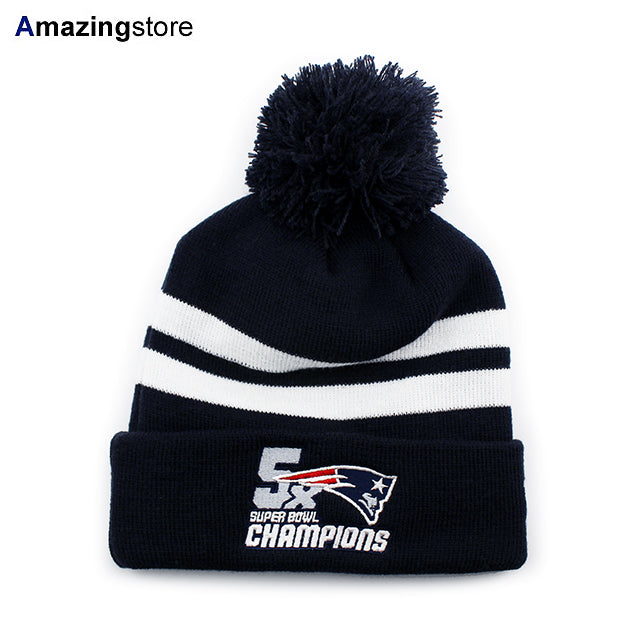 ニューエラ ニットキャップ ビーニー ニューイングランド ペイトリオッツ NFL 5X SUPER BOWL CHAMPIONS KNIT CAP BEANIE NAVY