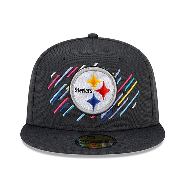 ニューエラ キャップ 59FIFTY ピッツバーグ スティーラーズ 2021 NFL SIDELINE CRUCIAL CATCH CHARCOAL GREY