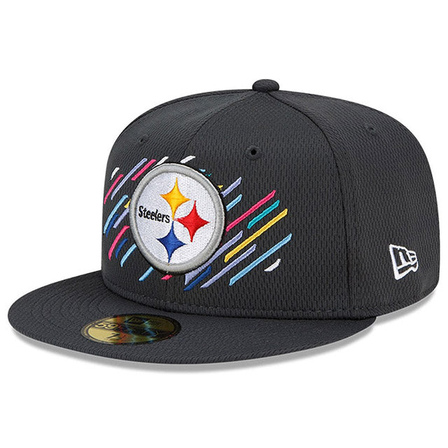 ニューエラ キャップ 59FIFTY ピッツバーグ スティーラーズ 2021 NFL SIDELINE CRUCIAL CATCH CHARCOAL GREY