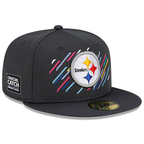 ニューエラ キャップ 59FIFTY ピッツバーグ スティーラーズ 2021 NFL SIDELINE CRUCIAL CATCH CHARCOAL GREY