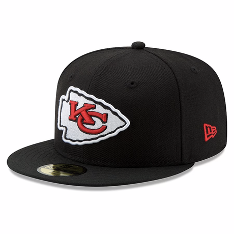 ニューエラ 59FIFTY カンザスシティ チーフス NFL SUPER BOWL LVIII SIDE PATCH FITTED CAP BLACK