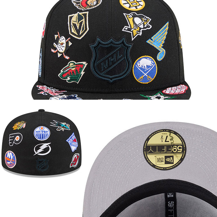 ニューエラ キャップ 59FIFTY NHL ALL-OVER FITTED CAP