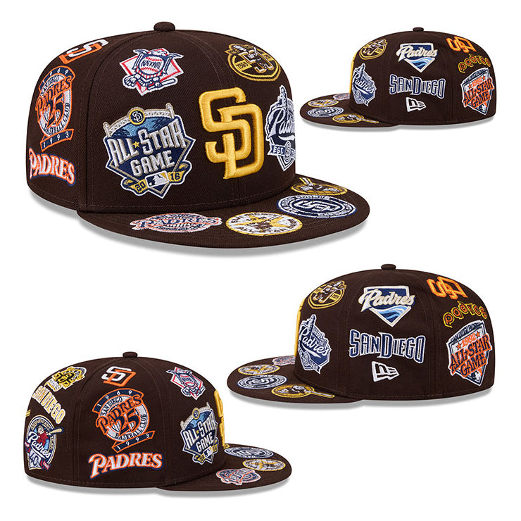 ニューエラ キャップ 59FIFTY サンディエゴ パドレス MLB ALL-OVER FITTED CAP
