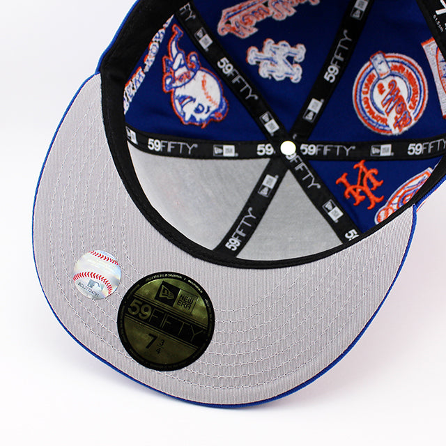 ニューエラ キャップ 59FIFTY ニューヨーク メッツ MLB ALL-OVER FITTED CAP