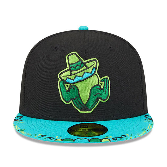 ニューエラ キャップ 59FIFTY シーダーラピッズ カーネルズ MiLB FITTED CAP BLACK TEAL