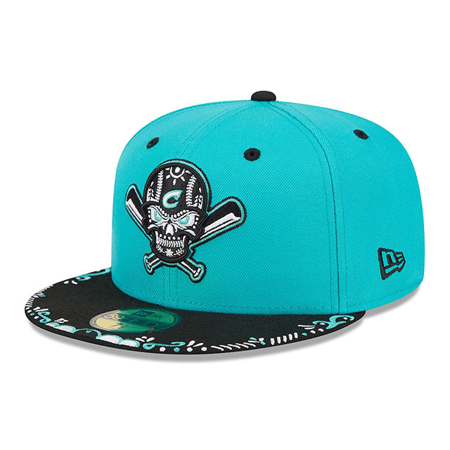 ニューエラ キャップ 59FIFTY コロンバス クリッパーズ MiLB FITTED CAP TEAL BLACK