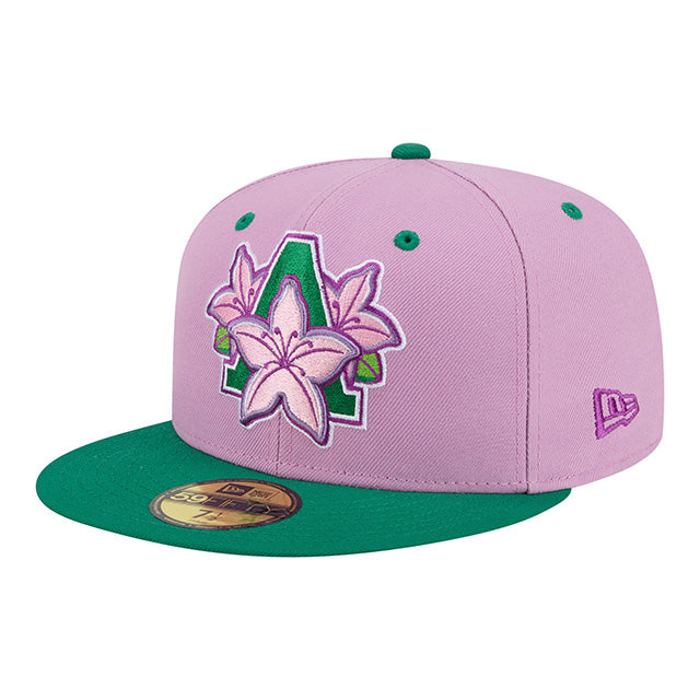 ニューエラ キャップ 59FIFTY オーガスタ グリーンジャケッツ MiLB FITTED CAP LAVENDER KELLY