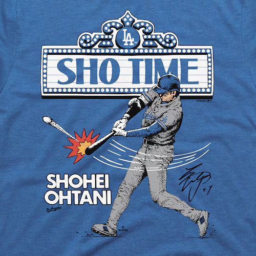 大谷翔平モデル 海外取寄 Tシャツ GRAPHIC PLAYER T-SHIRT ROYAL BLUE