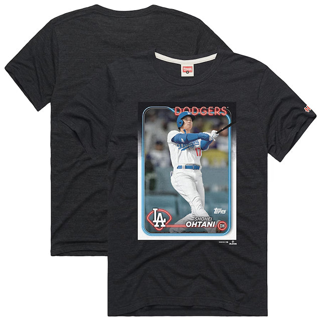 大谷翔平モデル 海外取寄 Tシャツ 2024 TOPPS BASEBALL CARD PLAYER T-SHIRT CHARCOAL
