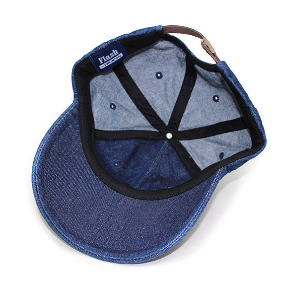 7ユニオン 7U PARALLEL STRAPBACK CAP INDIGO DENIM