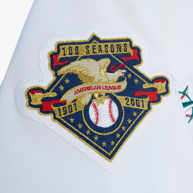 イチローモデル 海外取寄 ミッチェルアンドネス シアトル マリナーズ 2001 MLB ALL-STAR GAME COOPERSTOWN COLLECTION AUTHENTIC JERSEY WHITE