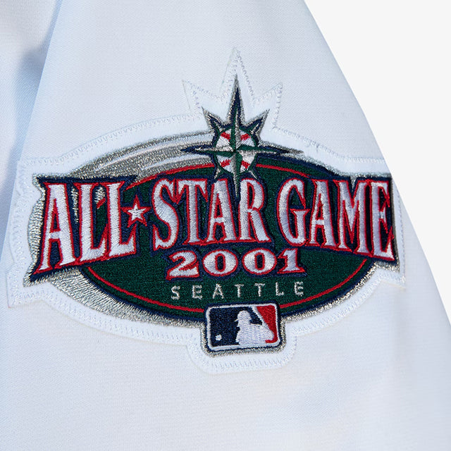 イチローモデル 海外取寄 ミッチェルアンドネス シアトル マリナーズ 2001 MLB ALL-STAR GAME COOPERSTOWN COLLECTION AUTHENTIC JERSEY WHITE