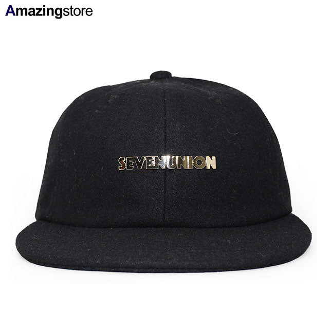 7ユニオン ストラップバック SU METAL NEW BALL STRAPBACK CAP BLACK 7UNION
