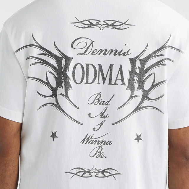 デニス ロッドマンモデル海外取寄 ID サプライ Tシャツ GRAPHIC COTTON T-SHIRT WHITE