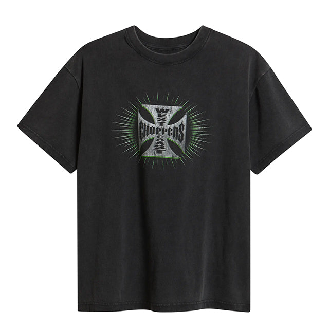 海外取寄 ID サプライ WEST COAST CHOPPERS Tシャツ POINT BLANK GRAPHIC COTTON T-SHIRT BLACK