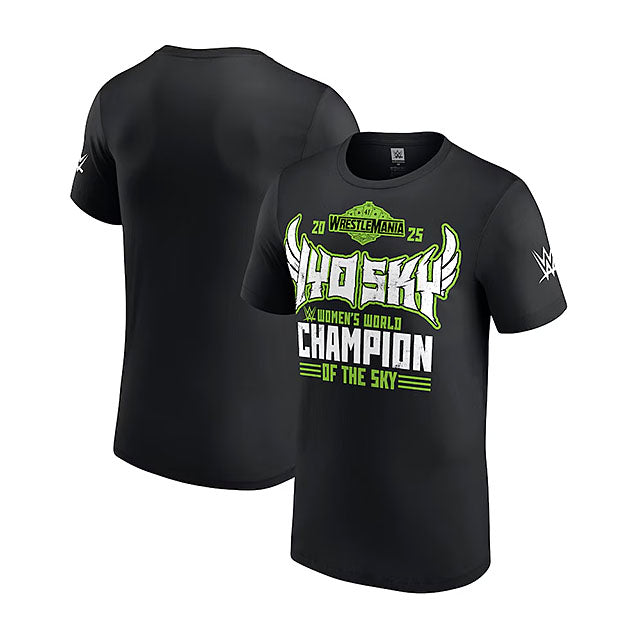 海外取寄 レッスルマニア41 チャンピオンモデル イヨ スカイ WWE AUTHENTIC Tシャツ