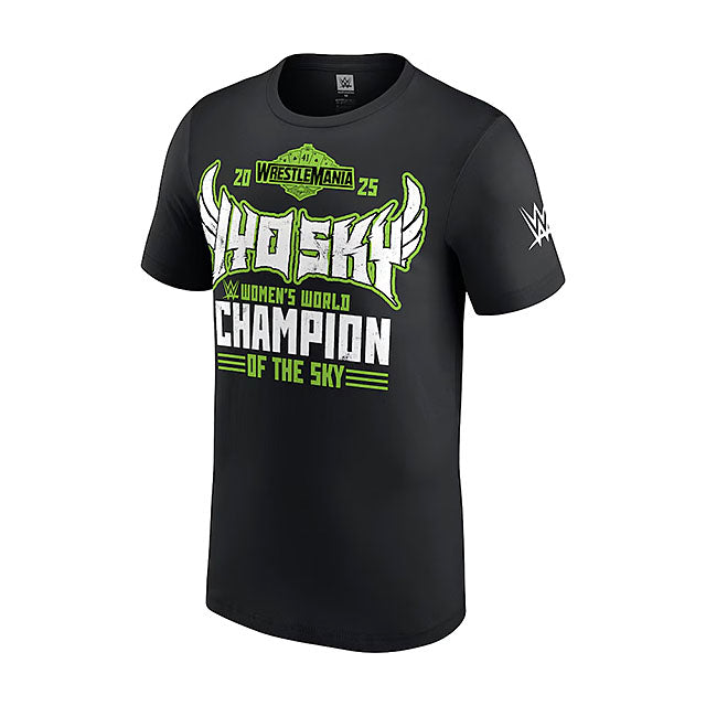 海外取寄 レッスルマニア41 チャンピオンモデル イヨ スカイ WWE AUTHENTIC Tシャツ