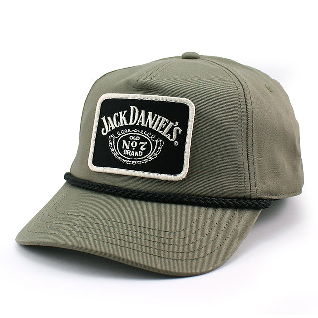 アメリカンニードル ジャック ダニエルズ スナップバック JACK DANIELS ROSCOE SNAPBACK CAP OLIVE