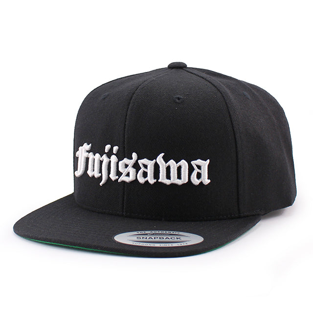 JAPAN CITY-SERIES FUJISAWA OLD ENGLISH SNAPBACK CAP BLACK