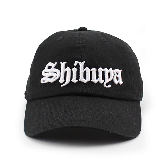 JAPAN CITY-SERIES SHIBUYA OLD ENGLISH LOW PROFILE CAP BLACK