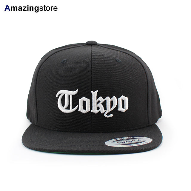 JAPAN CITY-SERIES TOKYO OLD ENGLISH SNAPBACK CAP BLACK