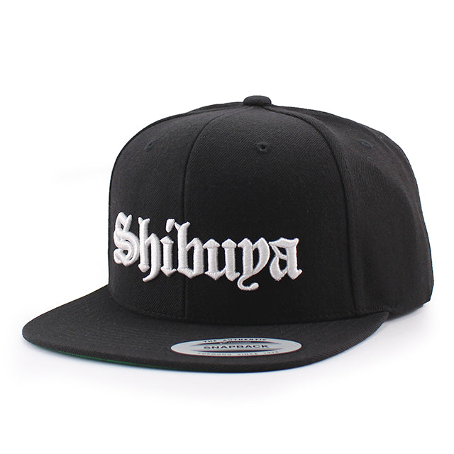 JAPAN CITY-SERIES SHIBUYA OLD ENGLISH SNAPBACK CAP BLACK