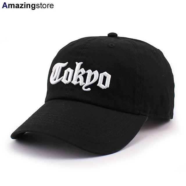 JAPAN CITY-SERIES TOKYO OLD ENGLISH LOW PROFILE CAP BLACK
